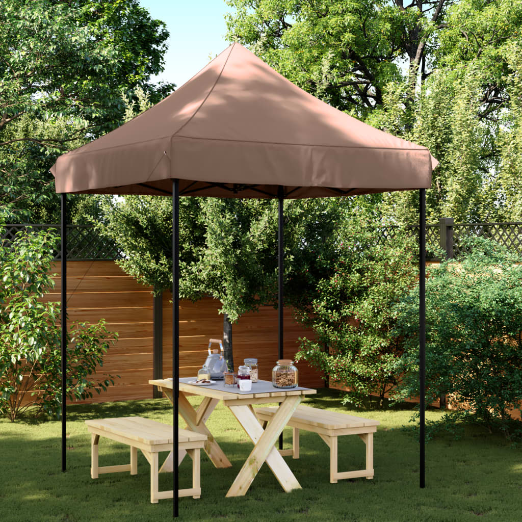 VidaXL Partyzelt faltbar Pop-up 200x200x306 cm braun