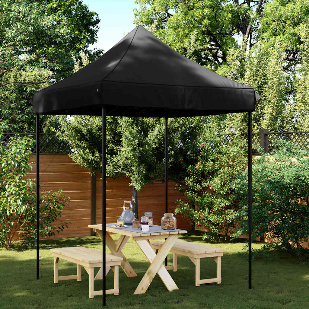 VidaXL Partyzelt faltbar Pop-up 200x200x306 cm schwarz