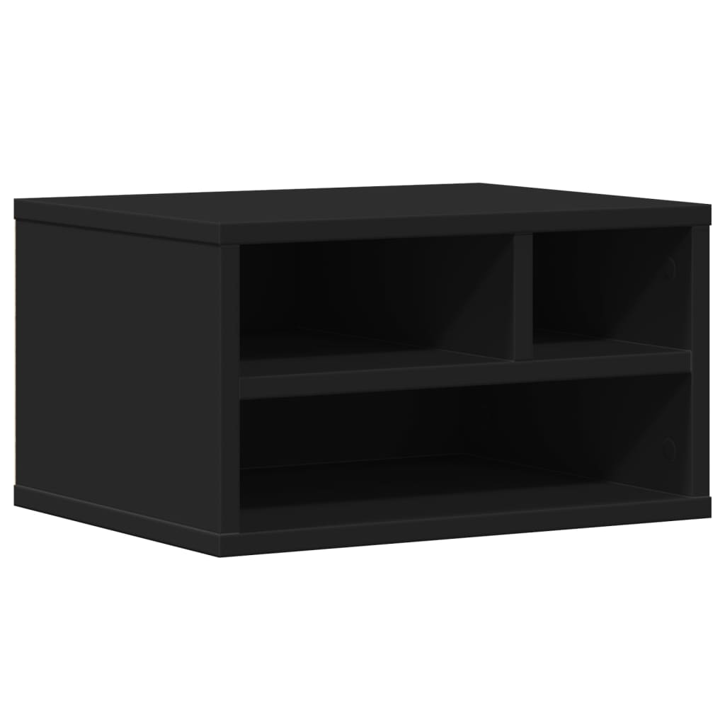 VidaXL Druckerschrank 40x32x22,5 cm, lackiertes Holz schwarz