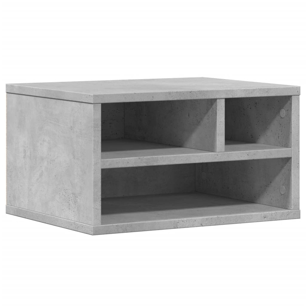 Vidaxxl Druckerschrank 40x32x22,5 cm Holzwerkstoff betongrau
