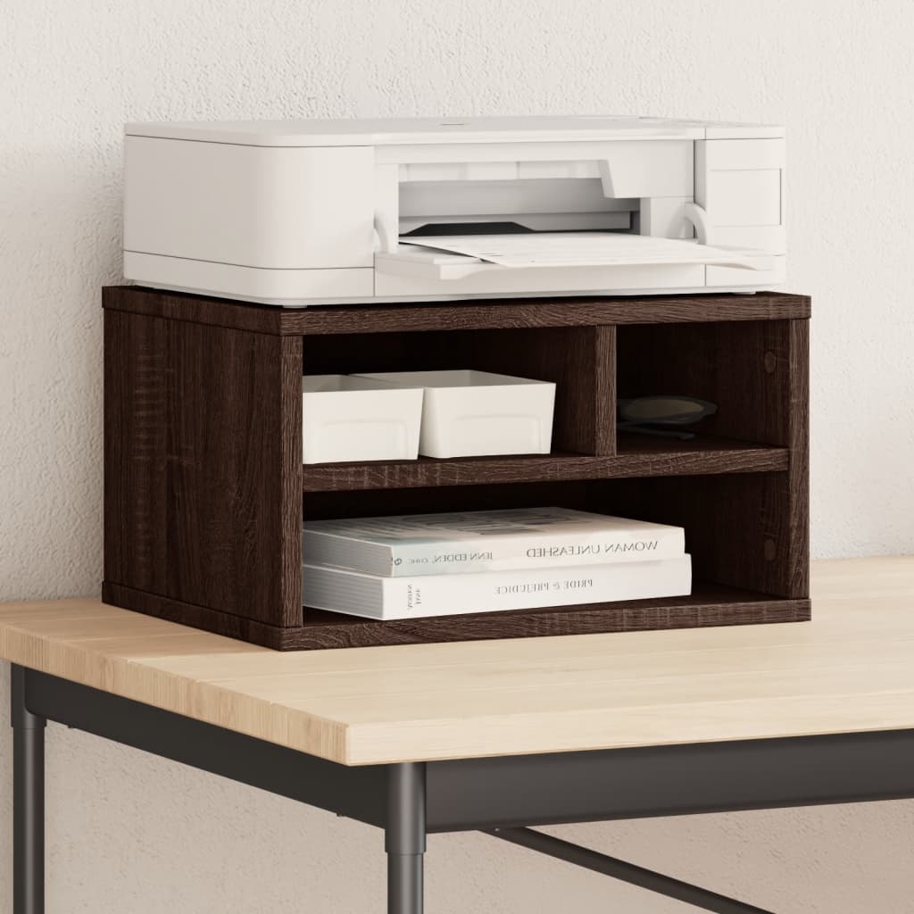 VidaXL-Druckerschrank 40 x 32 x 22,5 cm, fertiges Holz, braune Eiche