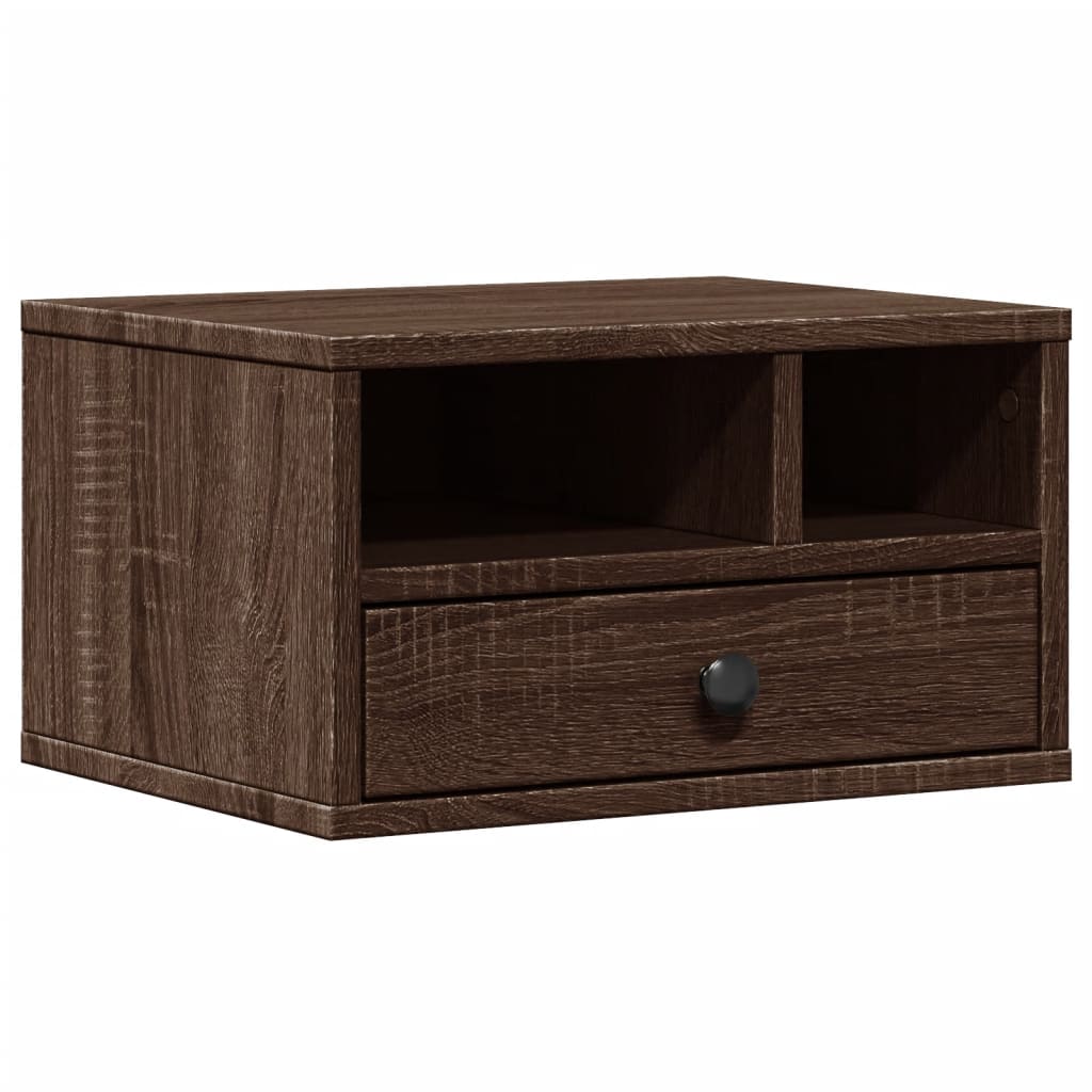 VidaXL-Druckerschrank 40 x 32 x 22,5 cm, fertiges Holz, braune Eiche