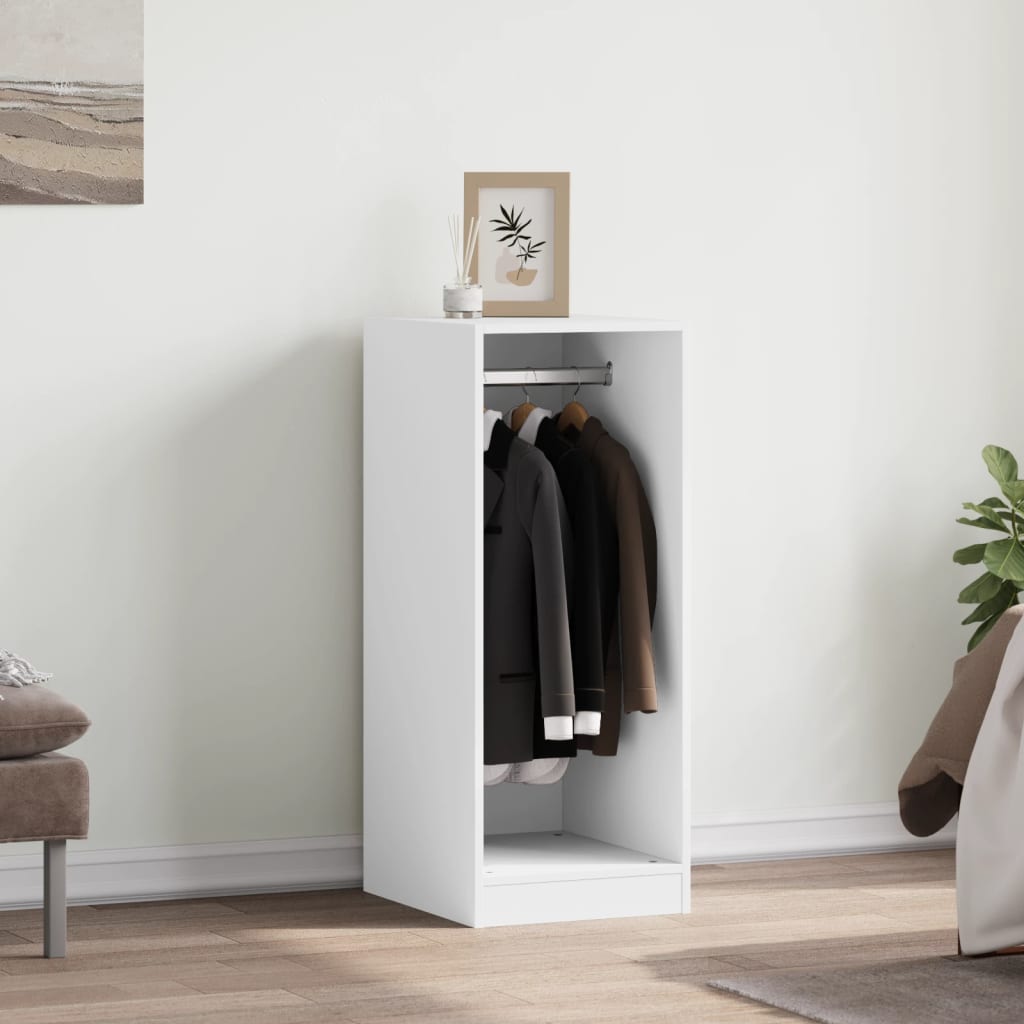 VidaXL Kleiderschrank 48x41x102 cm Holzwerkstoff weiß