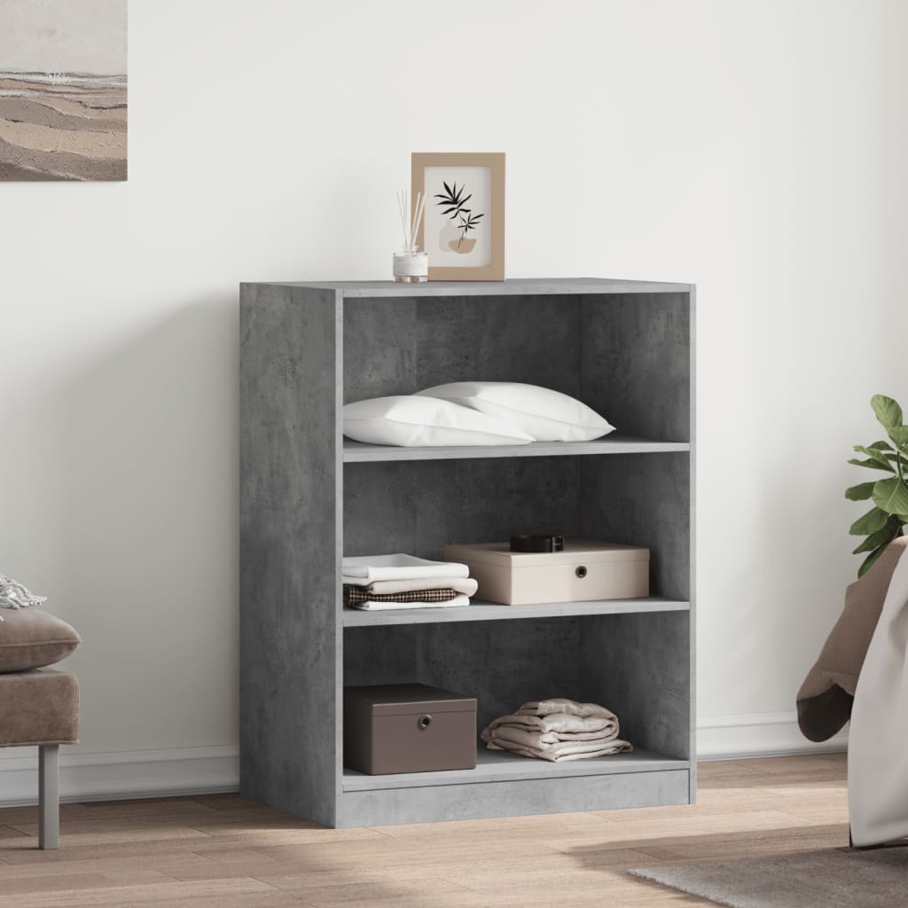VidaXL Kleiderschrank 77x48x102 cm Holzwerkstoff Betongrau