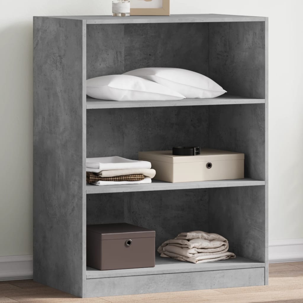 VidaXL Kleiderschrank 77x48x102 cm Holzwerkstoff Betongrau