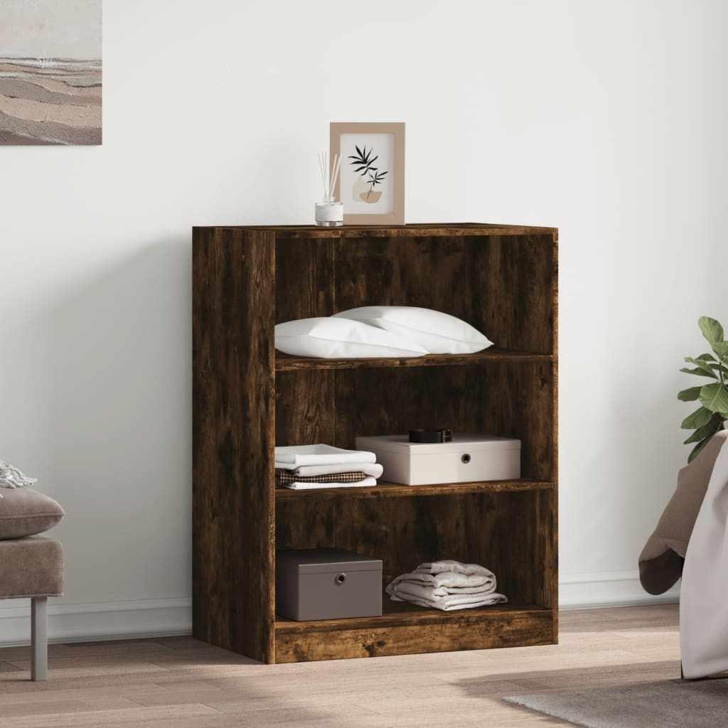 VidaXL Kleiderschrank 77x48x102 cm Holzwerkstoff, geräucherte Eiche