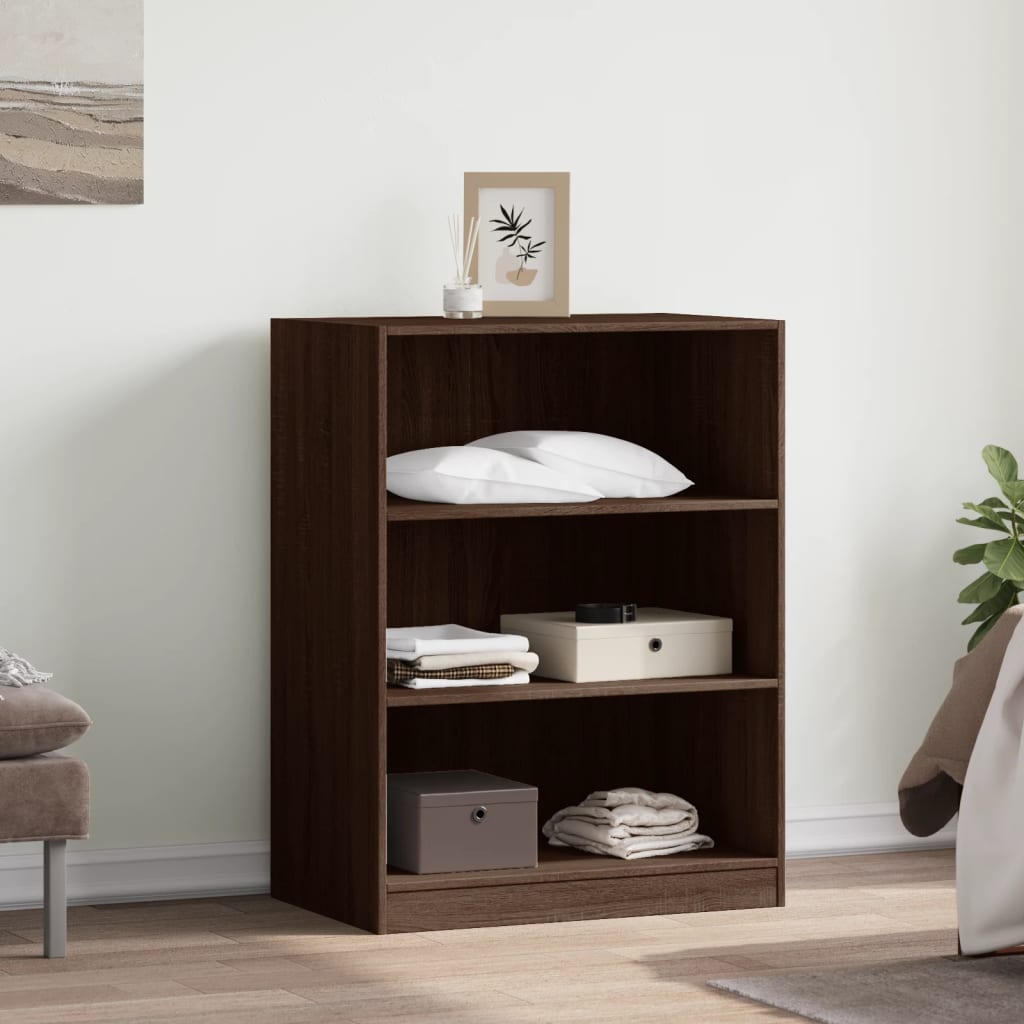 VidaXL Kleiderschrank 77 x 48 x 102 cm, Holzwerkstoff, braune Eiche
