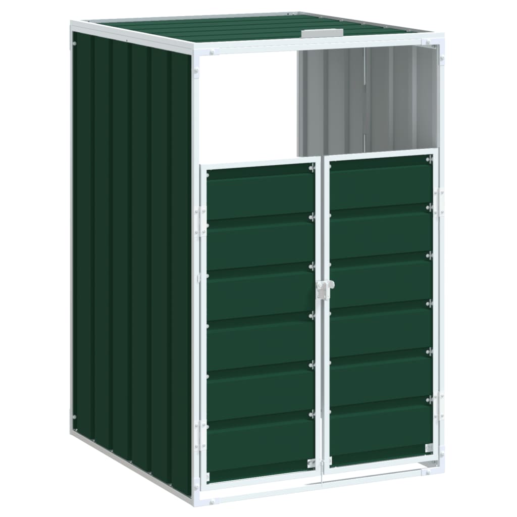 Vidaxx Containeraufbewahrung für 1 Container 72x81x115 cm Stahl grün