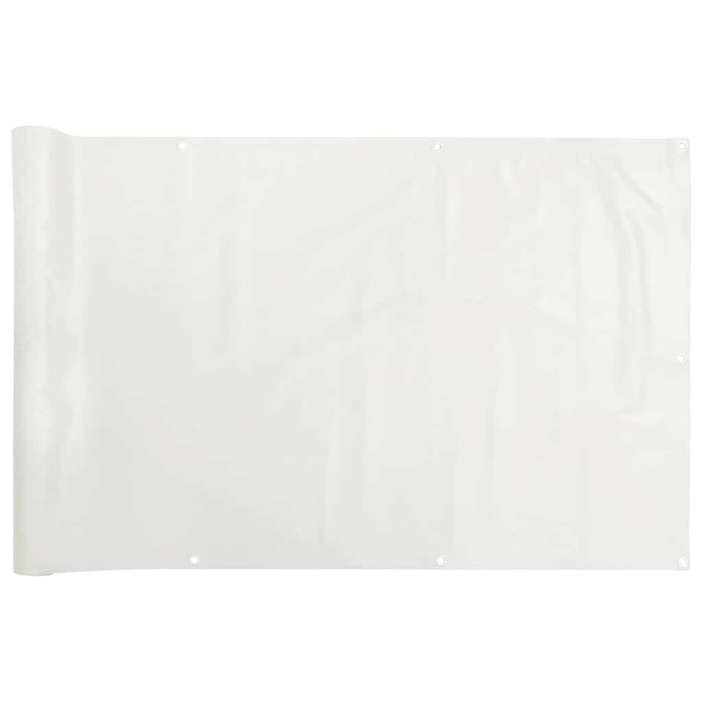 Vidaxx Balkonschirm 600x75 cm PVC weiß