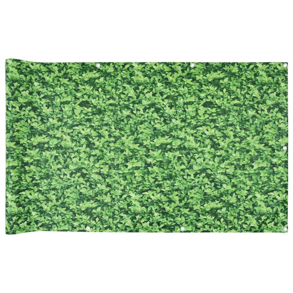 VidaXL Balkonschirm Pflanzenmuster 300x75 cm PVC grün