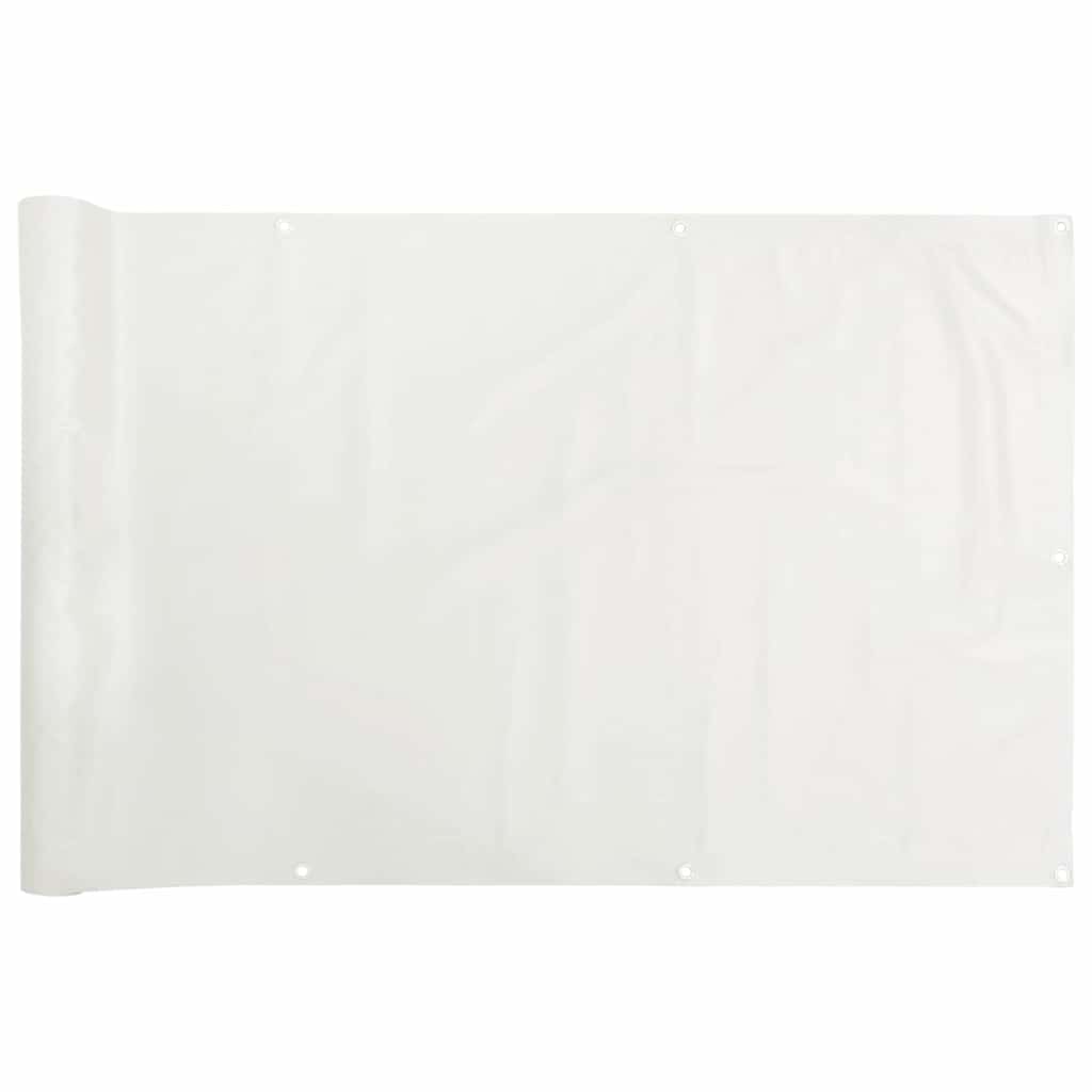 Vidaxx Balkonschirm 800x120 cm PVC weiß