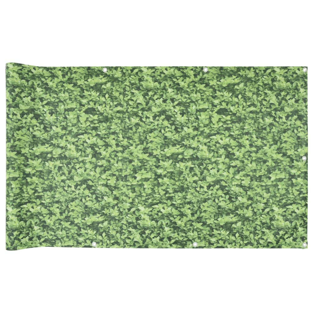 VidaXL Balkonschirm Pflanzenmuster 400x120 cm PVC grün