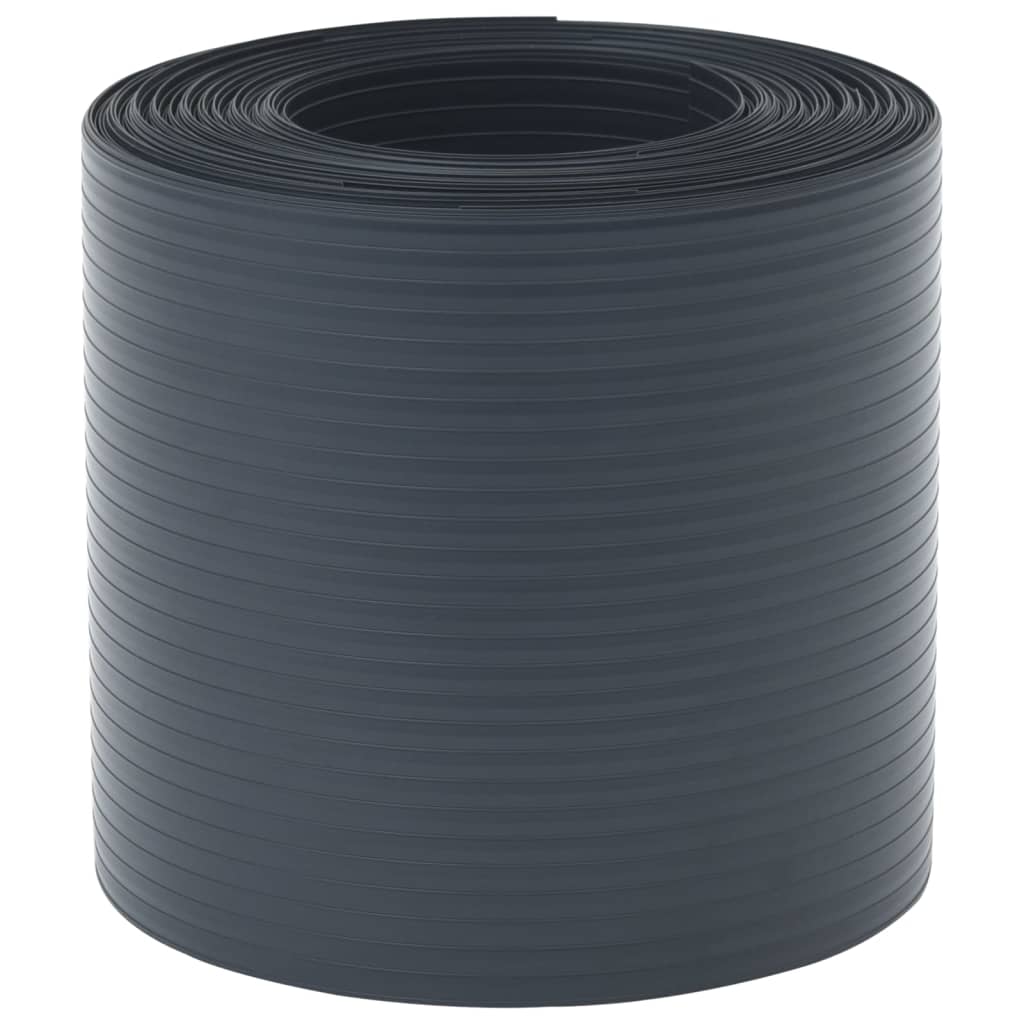 Vidaxxl Garten-Sichtschutz 10 Stück 252,5x19 m PVC schwarz