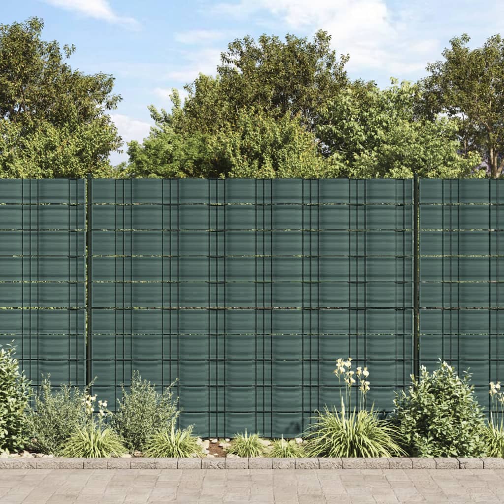 Vidaxxl Garten-Sichtschutz 10 Stück 252,5x19 m PVC grün