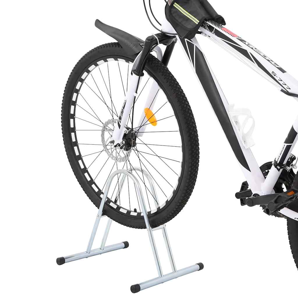 VidaXL Fahrradständer für 1 Fahrrad, freistehend aus verzinktem Stahl