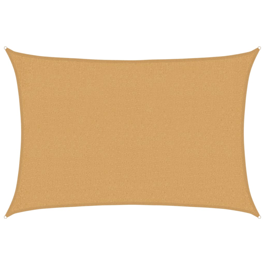 Vidaxl Sonnensegel 160 g m² rechteckig 2x3 m HDPE sandfarben