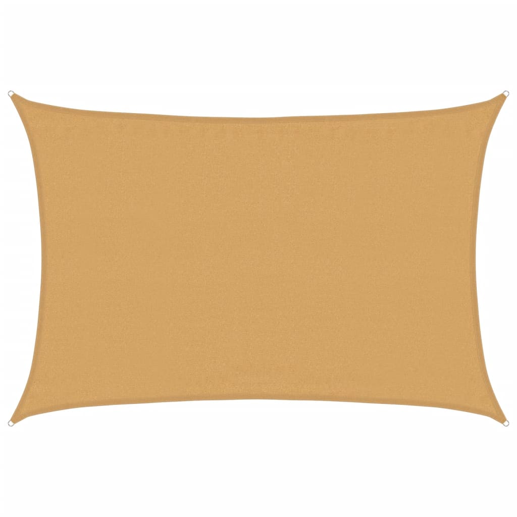 Vidaxx Sonnensegel 160 g m² rechteckig 3,5x5 m HDPE sandfarben