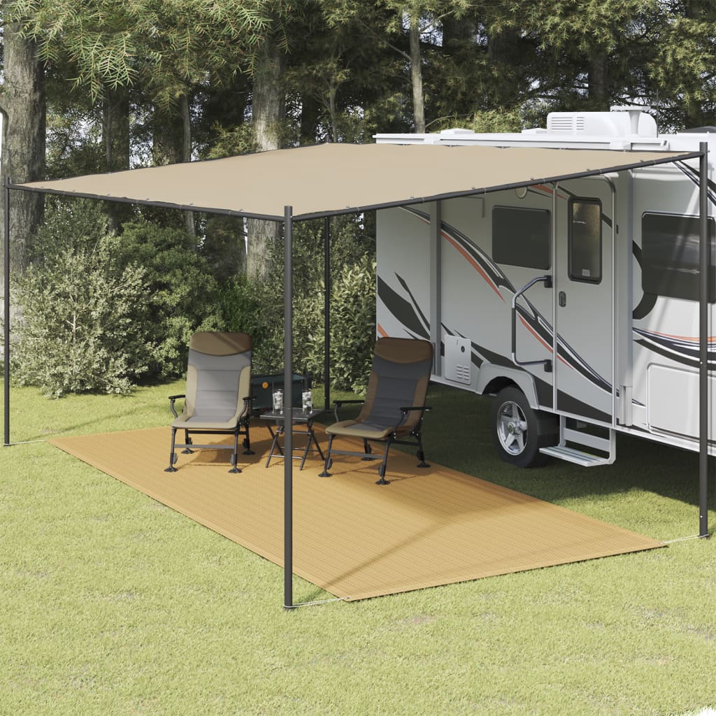 VidaXL Zeltteppich 250x550 cm HDPE sandfarben