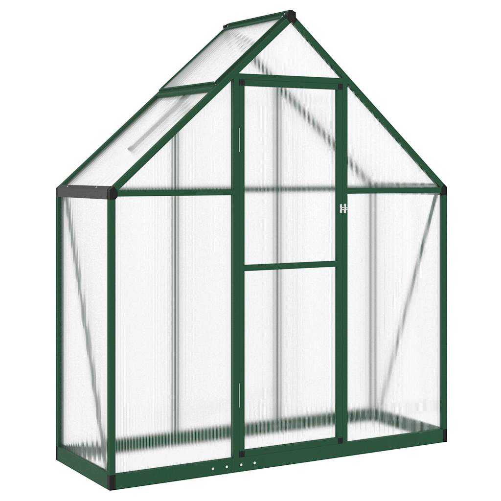 Vidaxx Gartengewächshaus mit Grundgestell 169x58x195 cm Aluminium grün