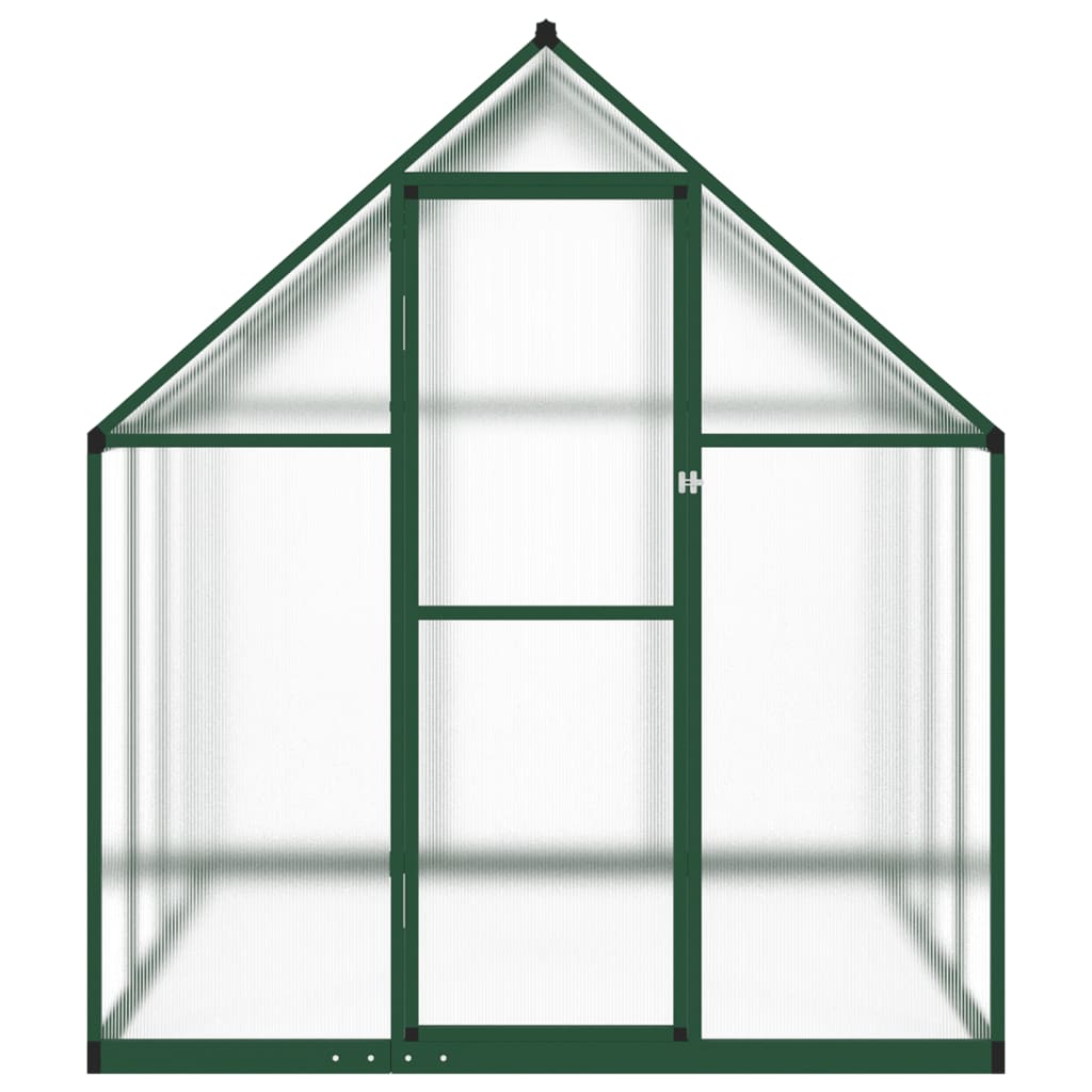 VidaXL Gartengewächshaus mit Grundrahmen 224x169x195 cm Aluminium grün