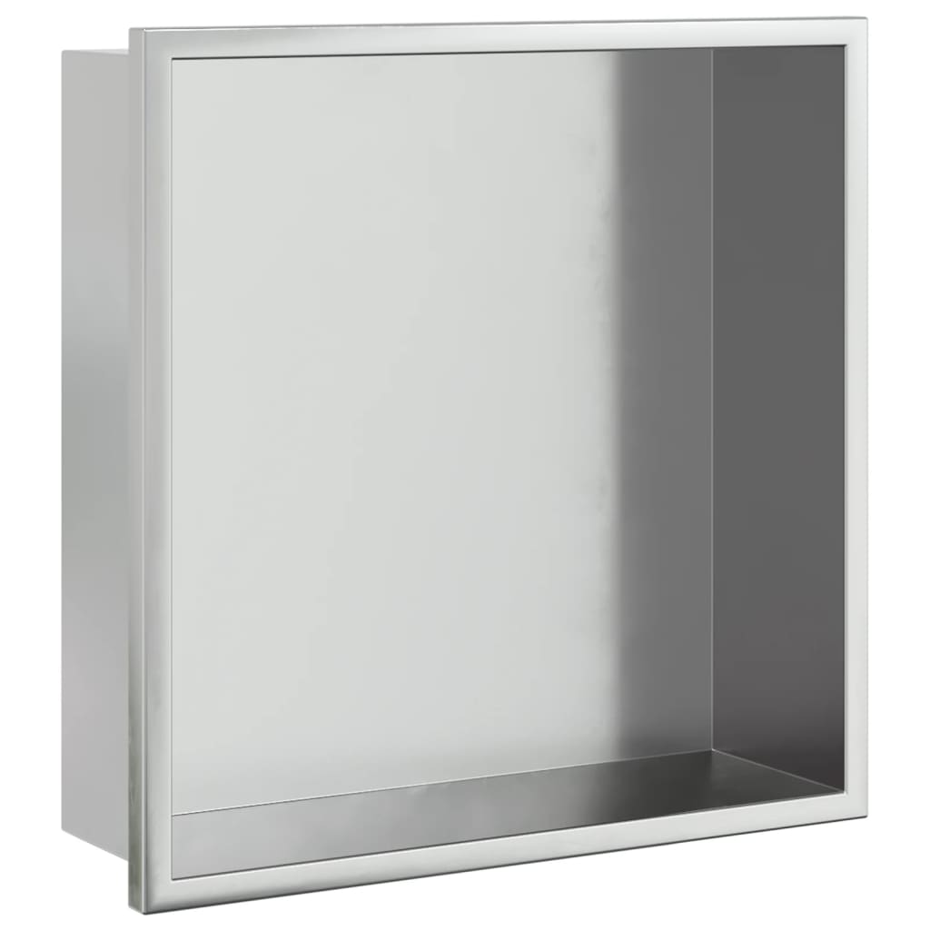 Vidaxx Duschnische 32x32x9 cm Edelstahl silber gebürstet