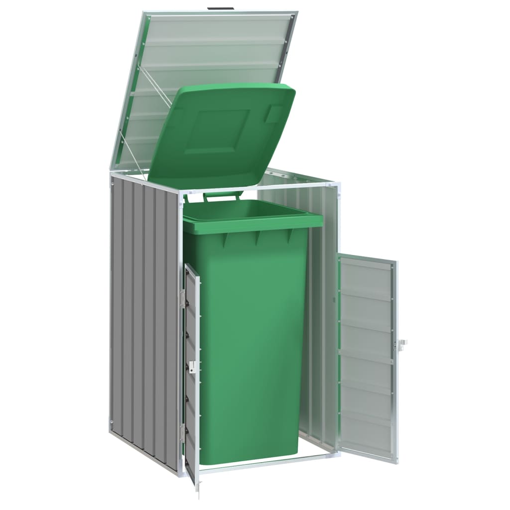 Vidaxx Containeraufbewahrung für 1 Container 72x81x115 cm grauer Stahl