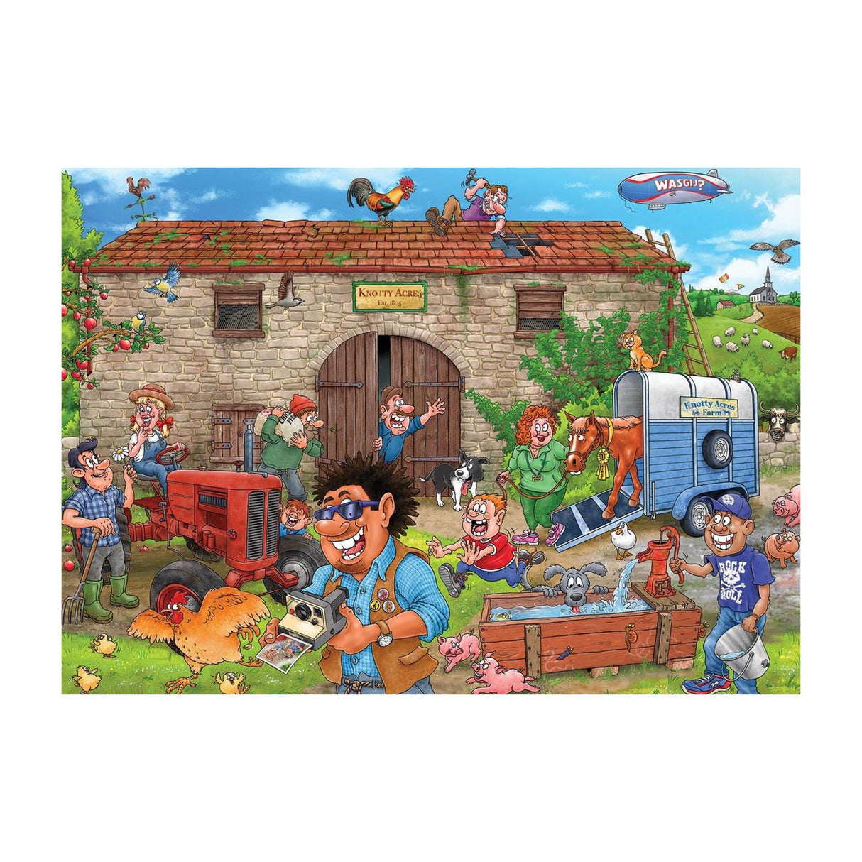 Jumbo Wasgij Destiny 30 – Frohe Ernte! - 1000 Teile Puzzle - Puzzle für Erwachsene - Puzzles ab 12 Jahren