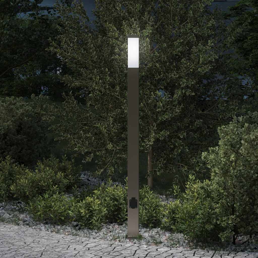 Vidaxl Pollerleuchte mit Fassung 110 cm Edelstahl IP44