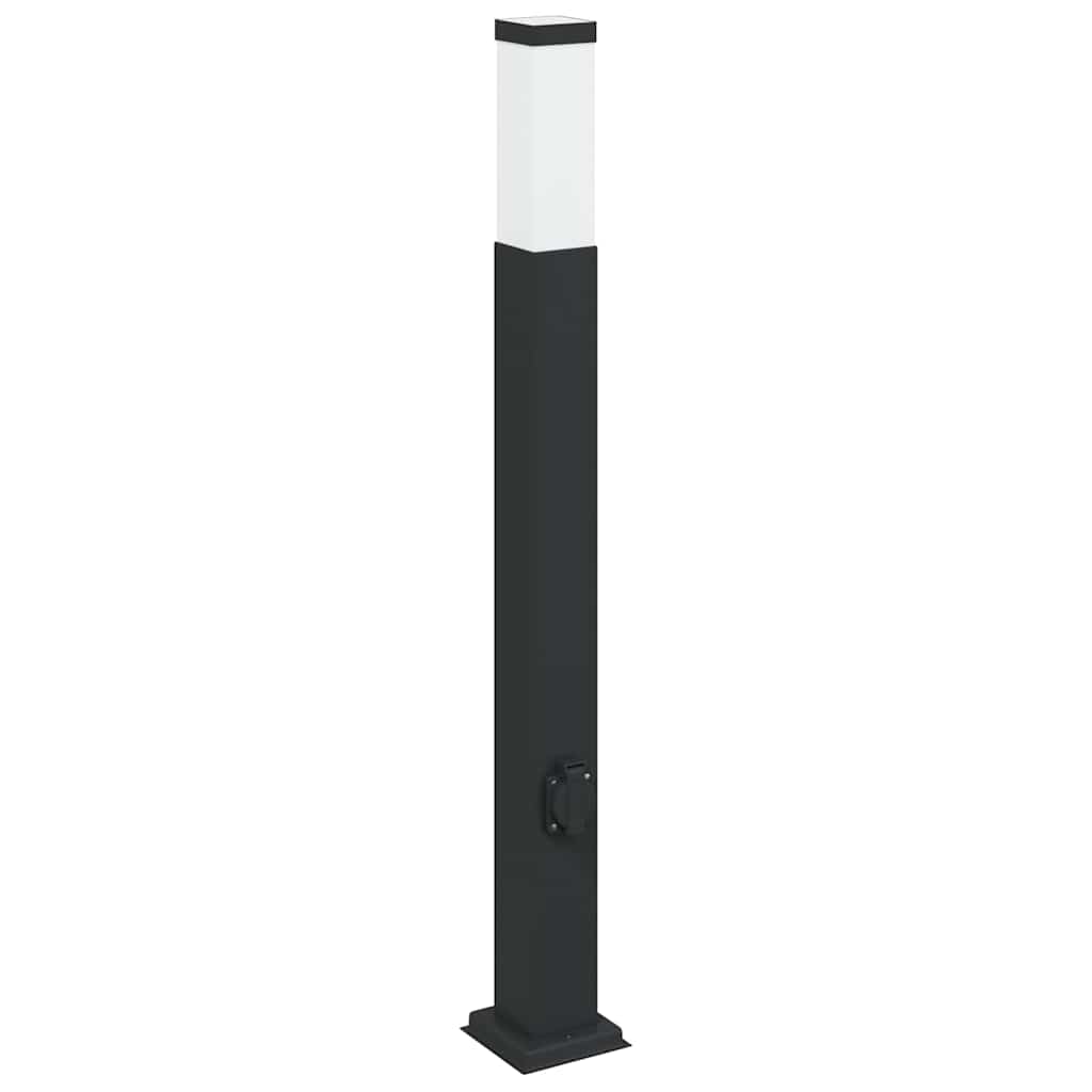 Vidaxx Pollerleuchte mit Fassung 80 cm schwarz IP44