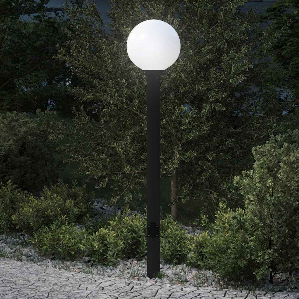 Vidaxx Pollerleuchte mit Fassung 120 cm schwarz IP44