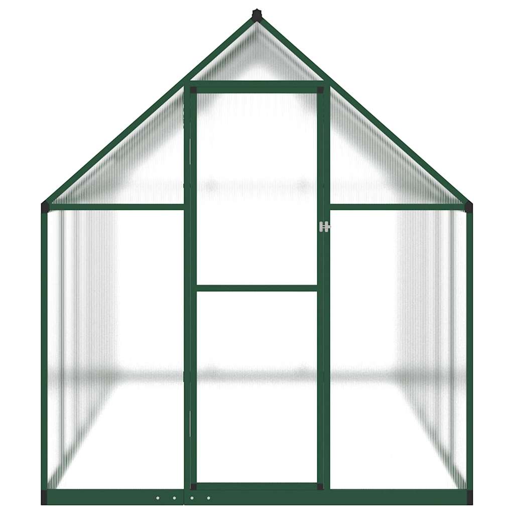 VidaXL Gartengewächshaus mit Grundrahmen 334x169x195 cm Aluminium grün