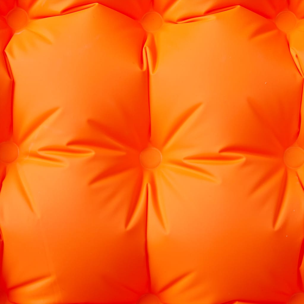 Vidaxl Campingmatratze mit Kissen selbstaufblasend 1-Personen orange