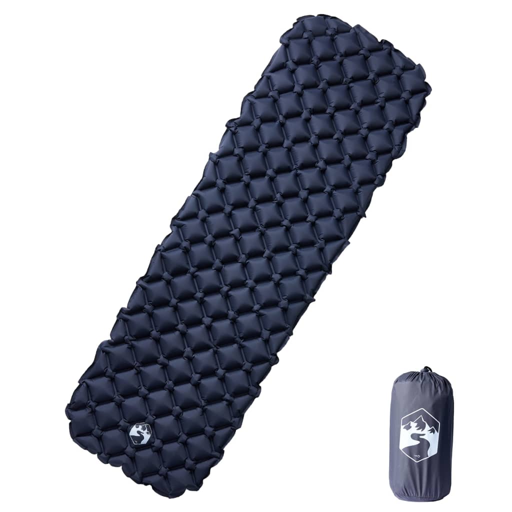 Vidaxx aufblasbare Campingmatratze 190x58x6 cm 1-Personen grau