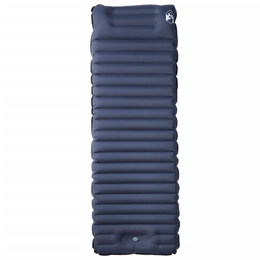 Vidaxl Campingmatratze mit Kissen selbstaufblasend 1-Personen grau