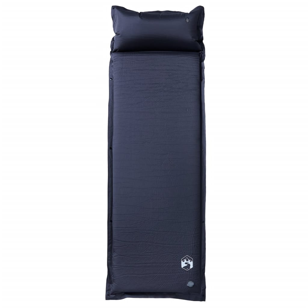Vidaxl Campingmatratze mit Kissen selbstaufblasend 1-Personen grau