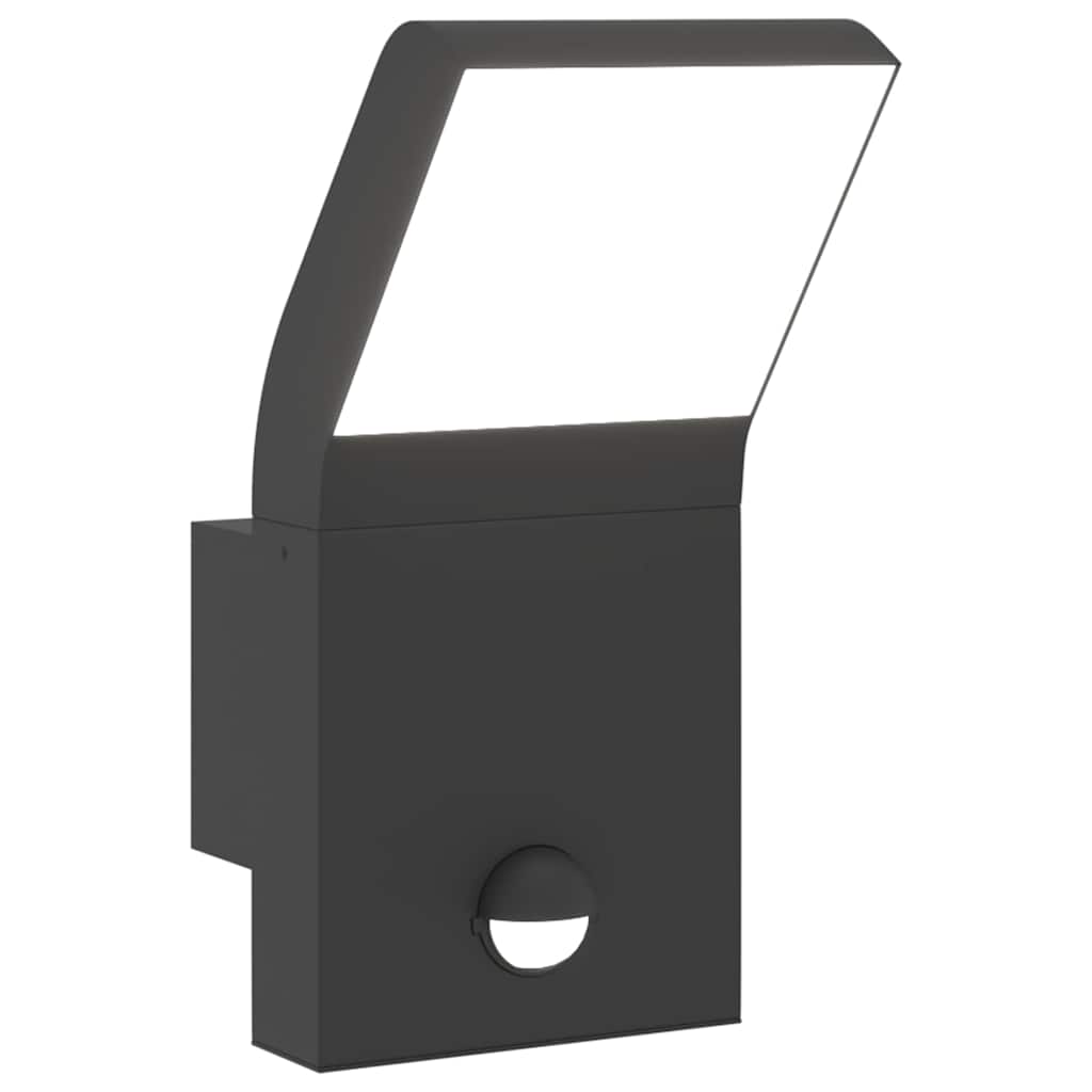 Vidaxx Außenwandleuchte LED mit Sensoren, Aluminiumguss schwarz