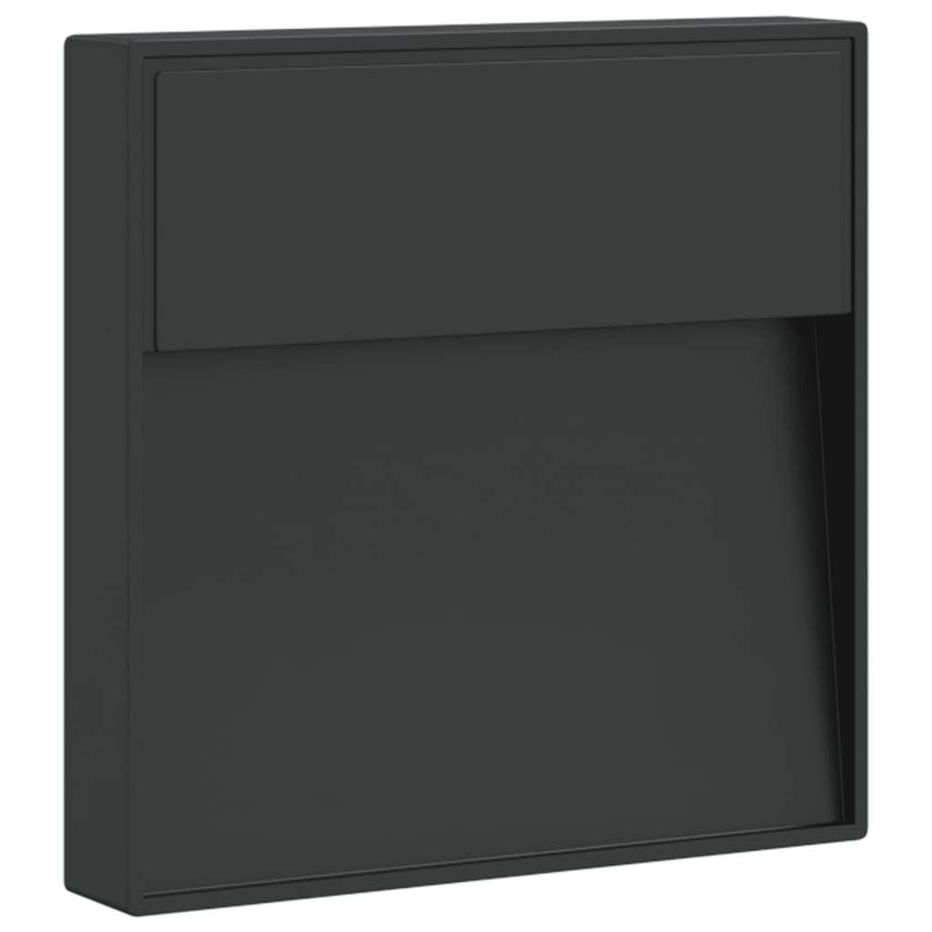 VidaXL Außenwandleuchte LED Aluminiumguss schwarz