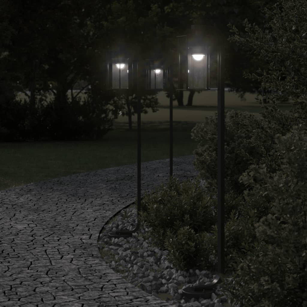 Vidaxx Außenstehleuchte 100 cm Edelstahl schwarz