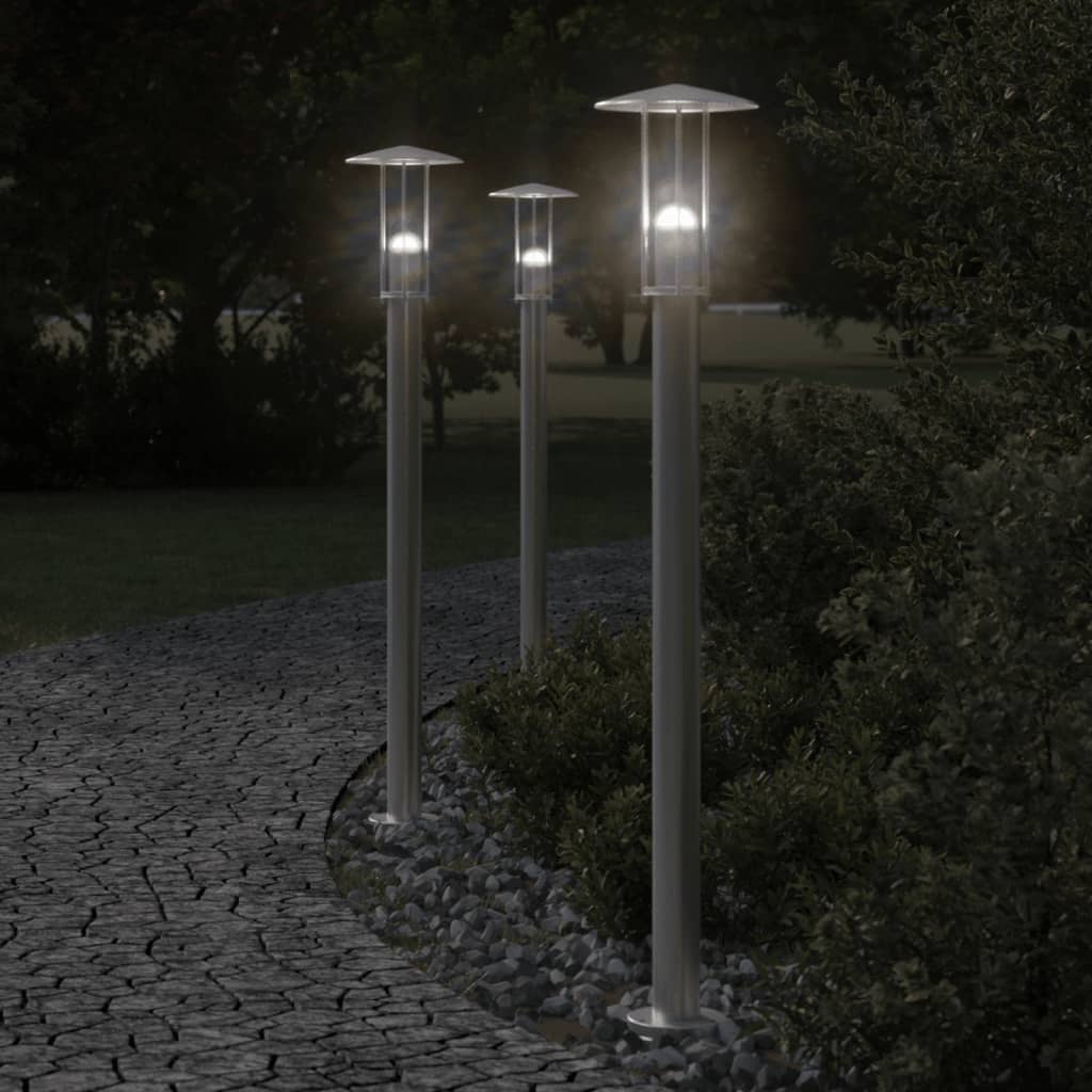 Vidaxx Außenstehleuchte 100 cm Edelstahl silberfarben