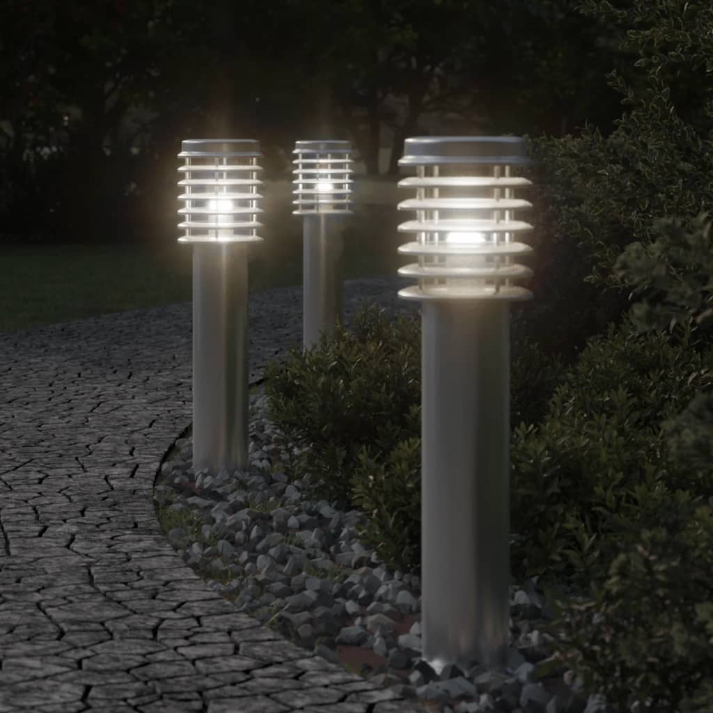 Vidaxx Außenstehleuchte 60 cm Edelstahl silberfarben