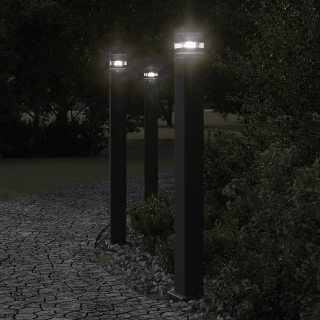 Vidaxx Außenstehleuchte 110 cm Aluminium schwarz