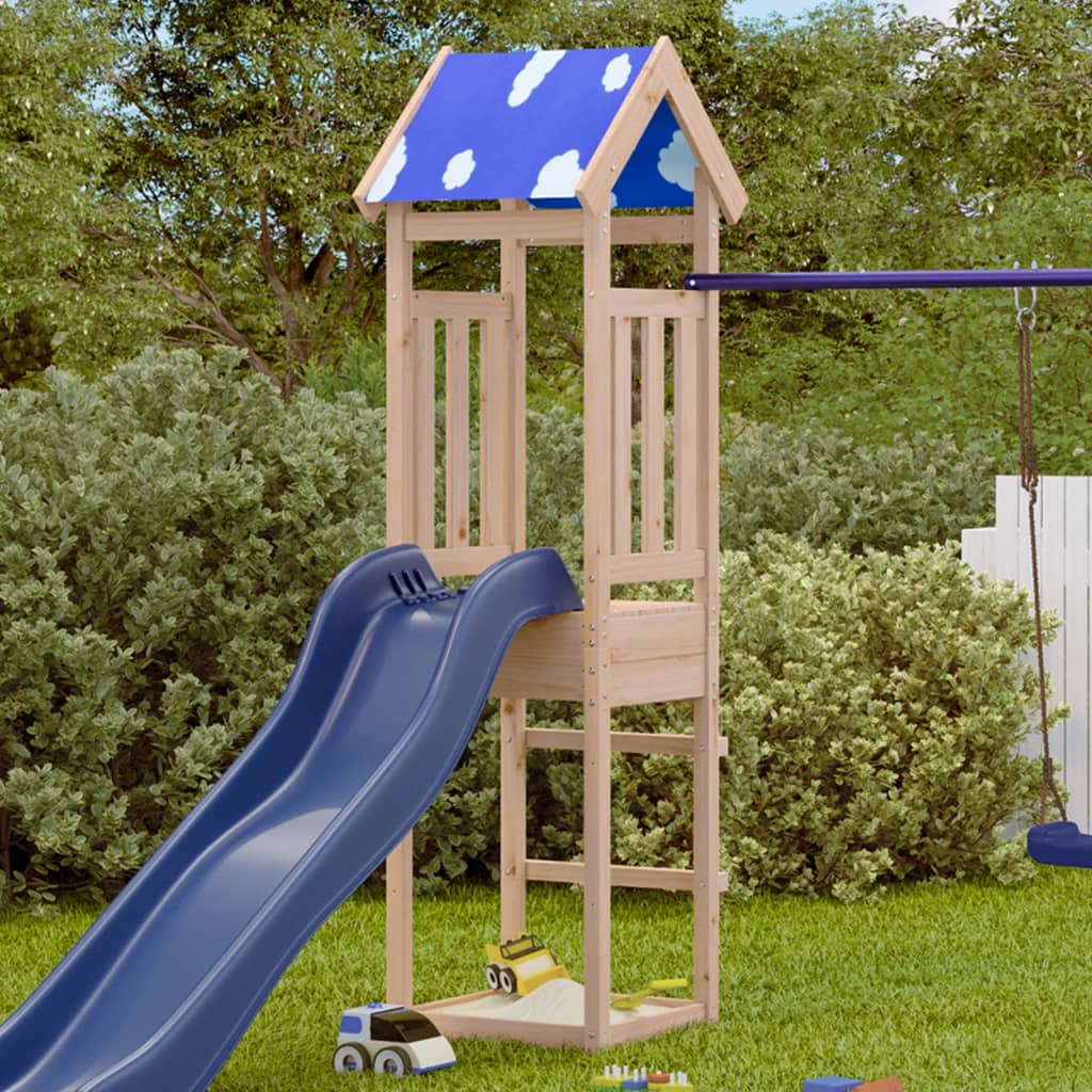 VidaXL Spielturm 52,5x46,5x208 cm massives Kiefernholz