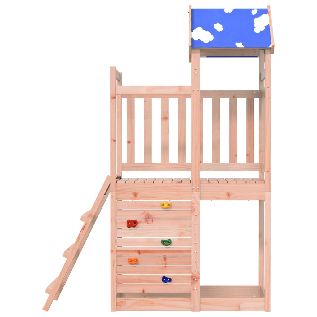 VidaXL Spielturm mit Felswand 110,5x52,5x215 cm Douglasie