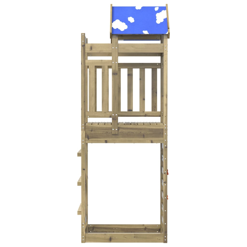 VidaXL Spielturm mit Felswand 85x52,5x239 cm Imprägniertes Holz