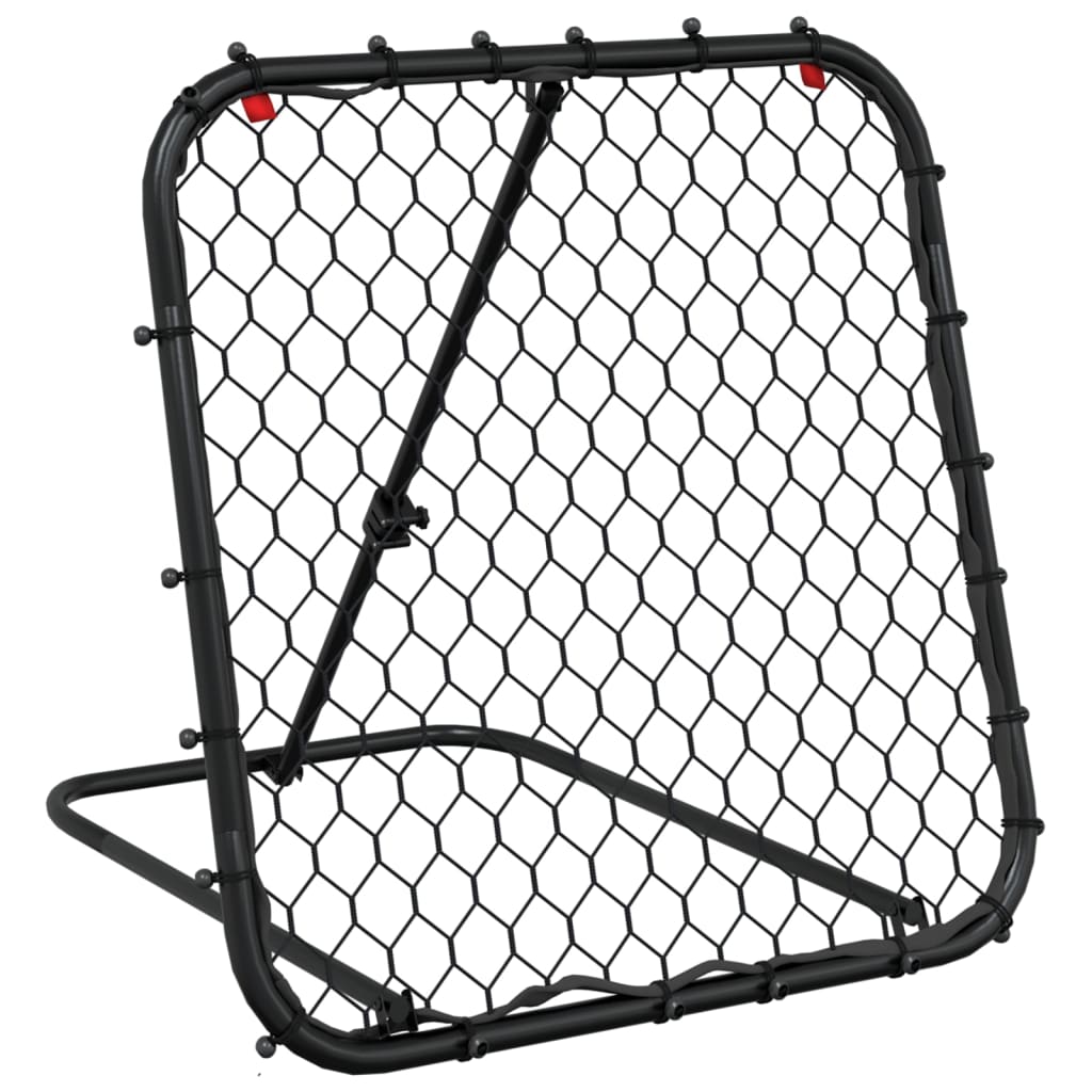 VidaXL Fußball-Rebounder verstellbar 84x73x60-80 cm Stahl schwarz