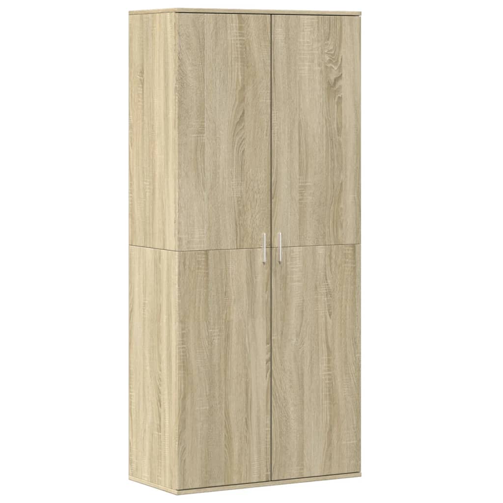 VidaXL Schuhschrank 80x39x178 cm Spanplatte Sonoma-Eiche