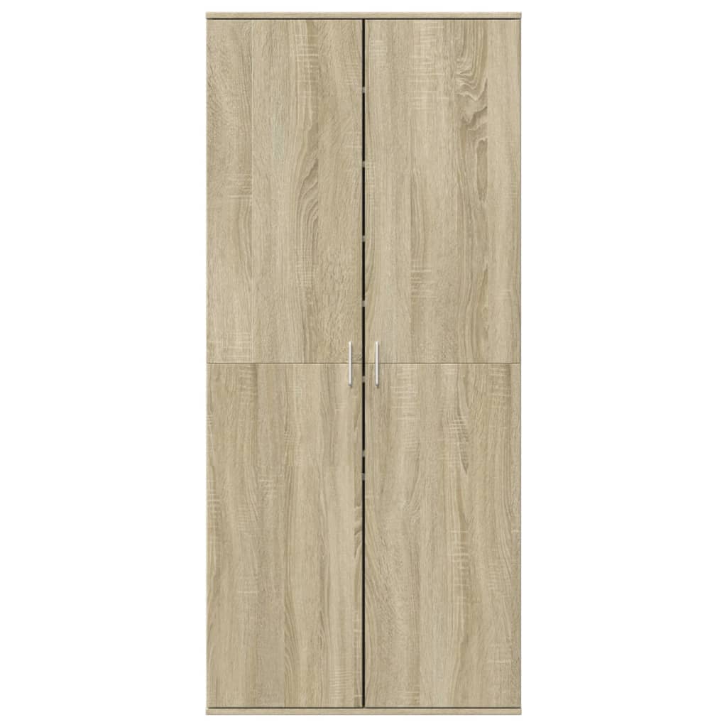 VidaXL Schuhschrank 80x39x178 cm Spanplatte Sonoma-Eiche