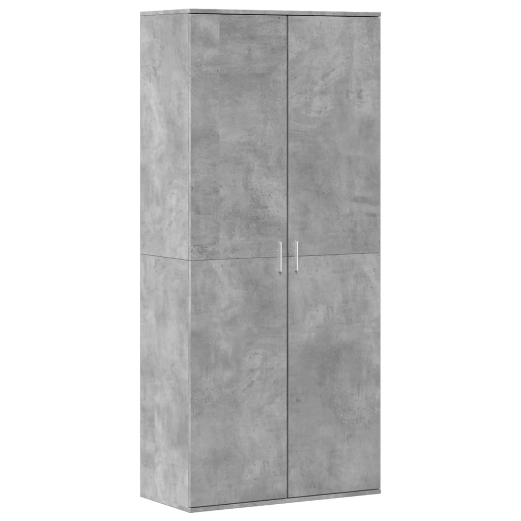 VidaXL Schuhschrank 80x39x178 cm Spanplatte betongrau