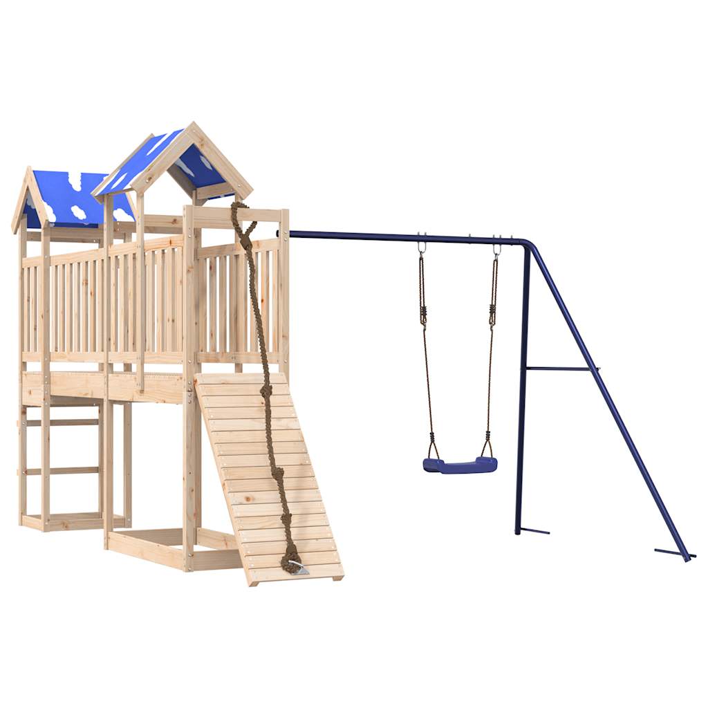 VidaXL Spielhaus aus massivem Kiefernholz