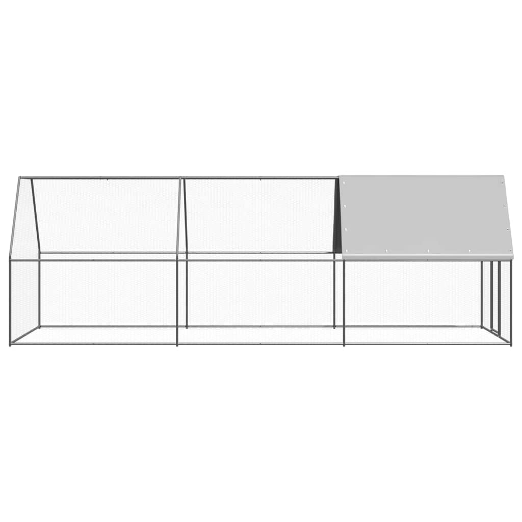 VidaXL Hühnerstall 2x6x2 m aus verzinktem Stahl